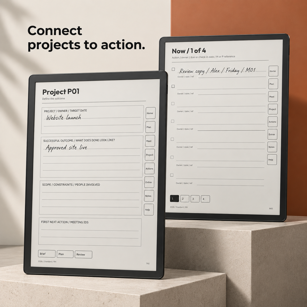 Projects and action lists